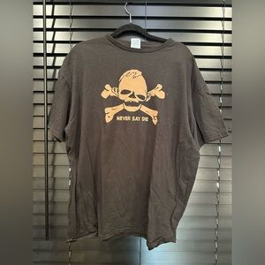 Delta Black and Gold Short Sleeve Tee Skull Design